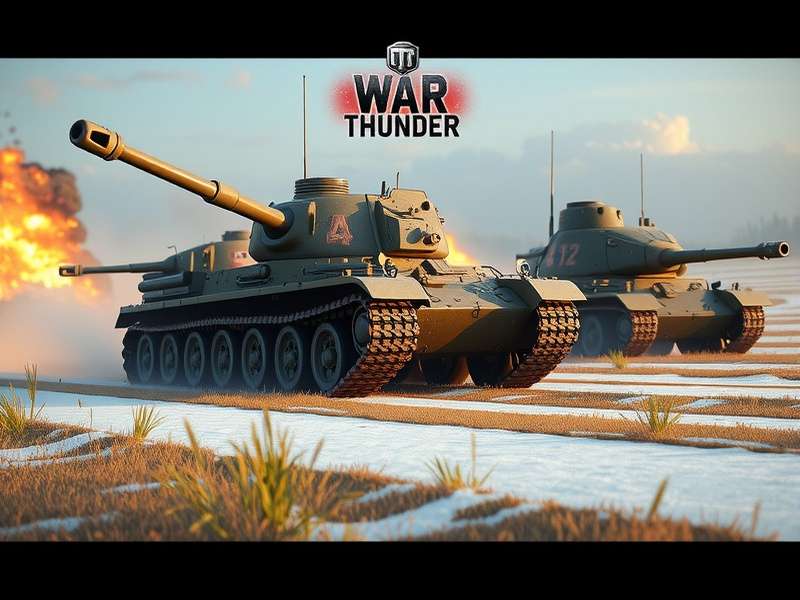 War Thunder tank gameplay screenshot showing British tank in action