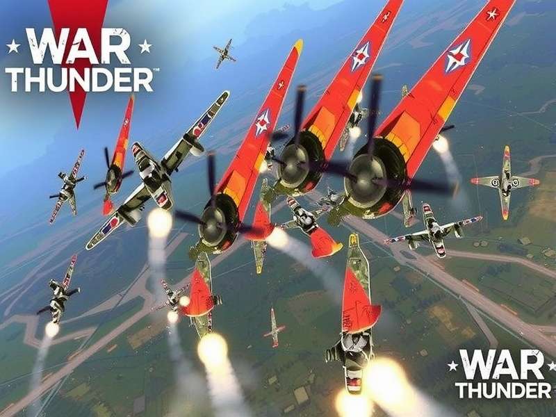 War Thunder intense gameplay with tanks and planes