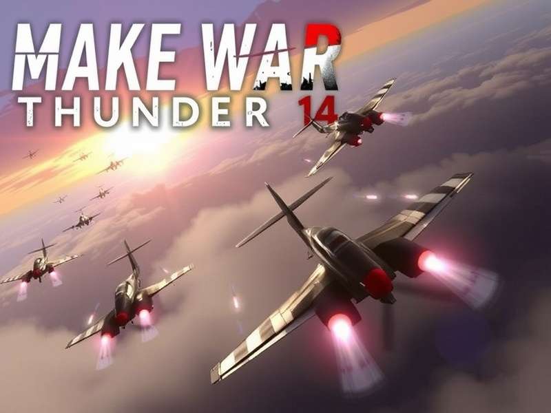 War Thunder PC game screenshot showing intense aerial and ground combat