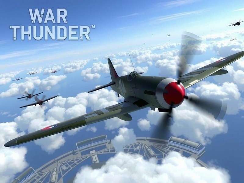 War Thunder PC Screenshot showing intense combined arms battle