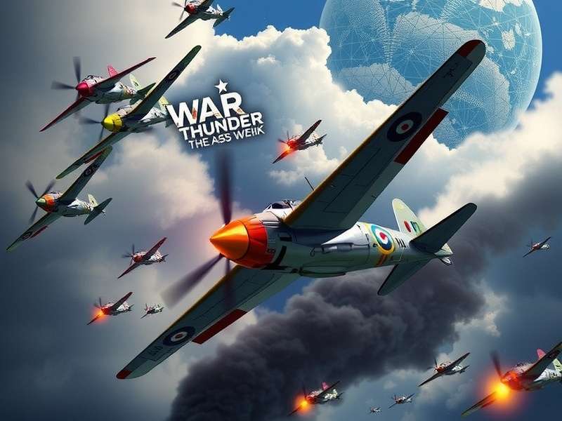 War Thunder combined arms battle showing tanks and aircraft
