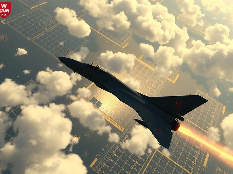 War Thunder MiG-23MLD Flogger-K jet fighter in flight over mountainous terrain