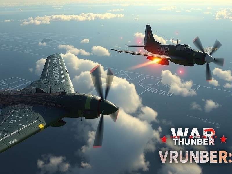 Player using VR headset while controlling a War Thunder tank, showcasing immersive physical head movements