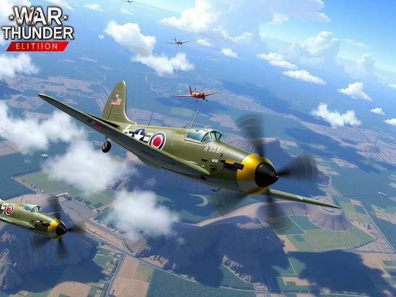 War Thunder gameplay featuring tanks and aircraft in combat