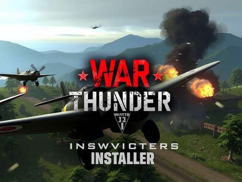War Thunder Installer Guide showing game installation process on PC and mobile