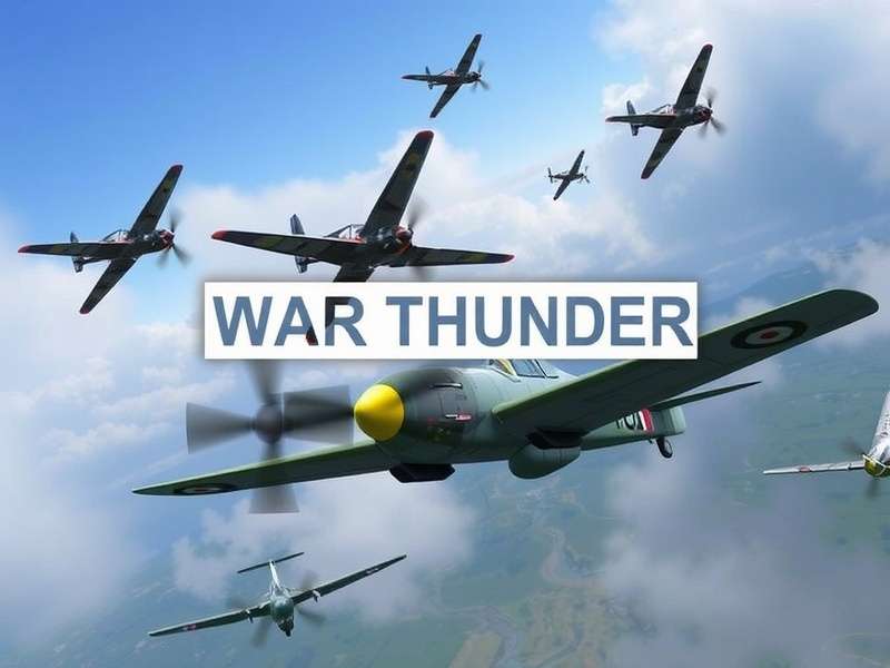 Xbox controller with War Thunder gameplay on screen