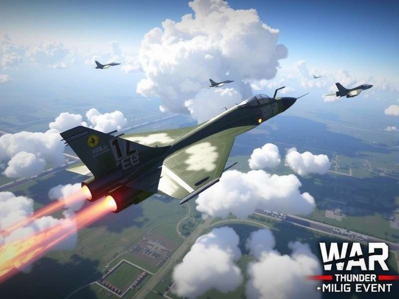 War Thunder Mig-25 Foxbat in flight during special event