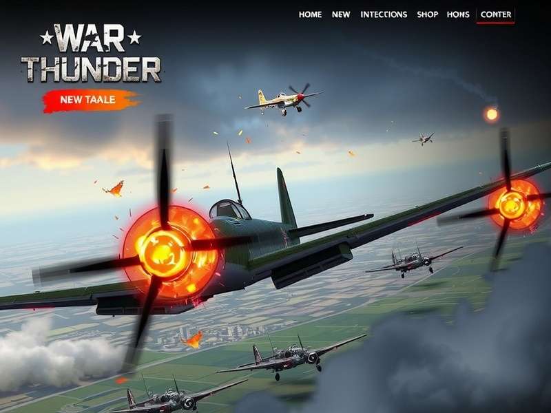 War Thunder combined arms battle scene showing aircraft and tanks