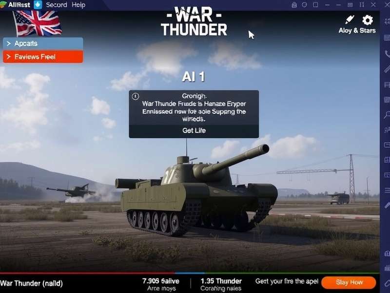 A H1 Tank in War Thunder battle scenario