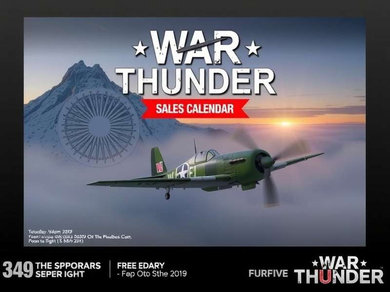 War Thunder 2024 Sales Calendar Infographic showing major sale events