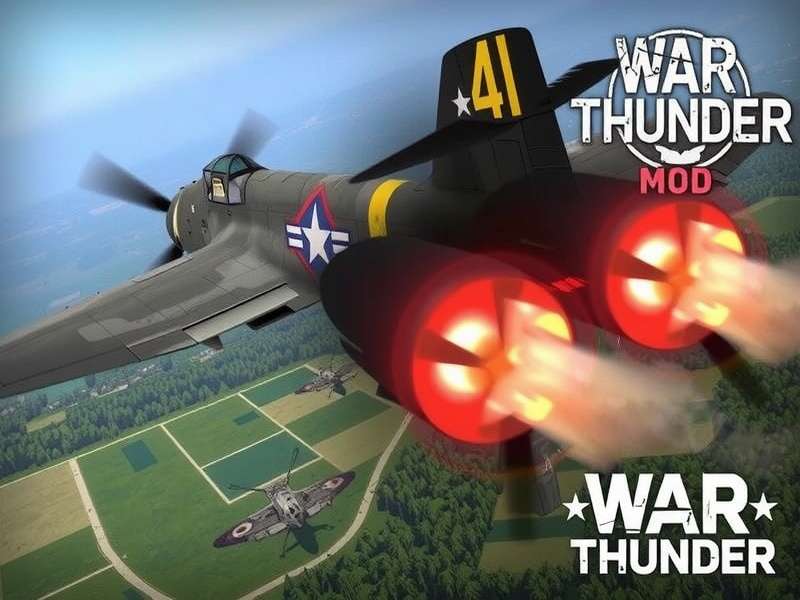 War Thunder Mod showcasing enhanced graphics and custom aircraft