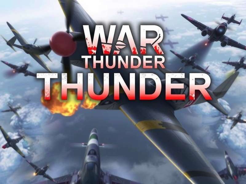 War Thunder gameplay screenshot showing aircraft in combat