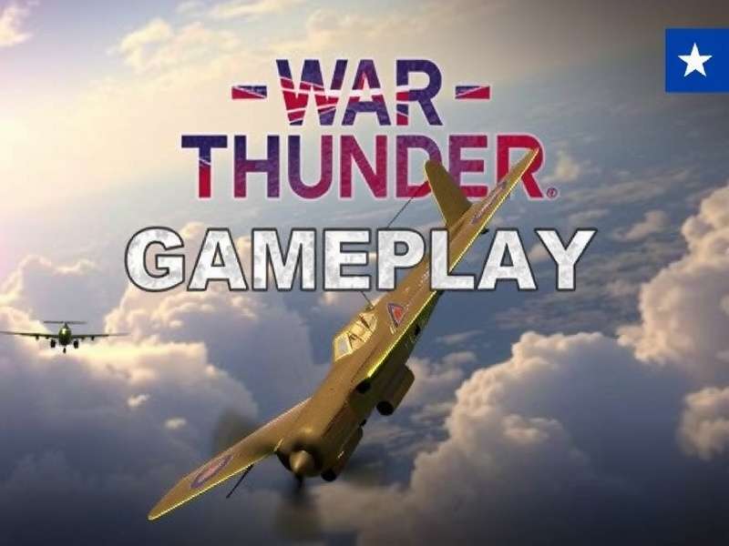War Thunder gameplay screenshot showing aircraft in battle