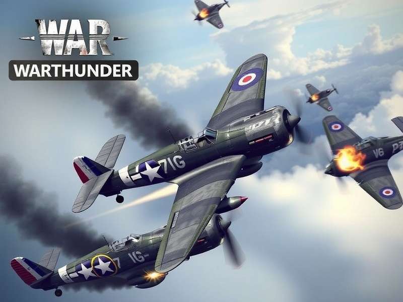 War Thunder aircraft in hangar customization view