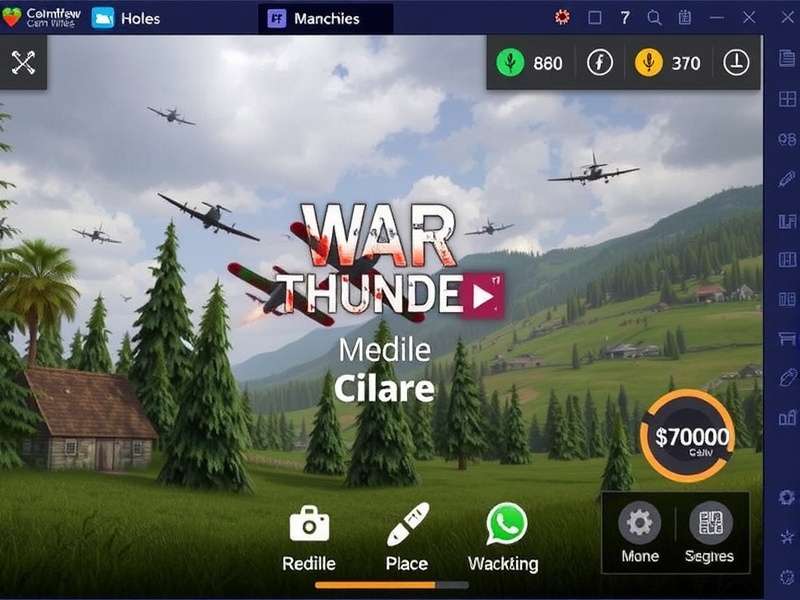 War Thunder Mobile gameplay on PC with enhanced graphics