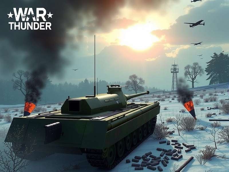 War Thunder Aimbot training session with Challenger 2 on Fields of Poland, UK community guide 2025