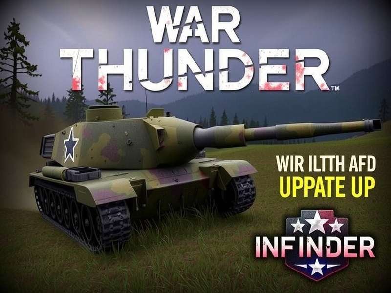 War Thunder Infantry Update hero image showing combined arms battlefield with infantry and armour