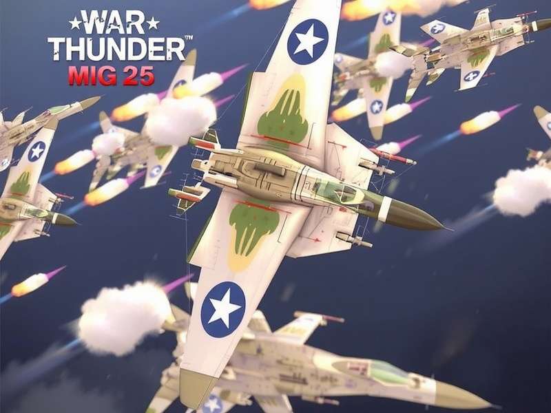 War Thunder MiG-25 cockpit close-up with detailed instruments