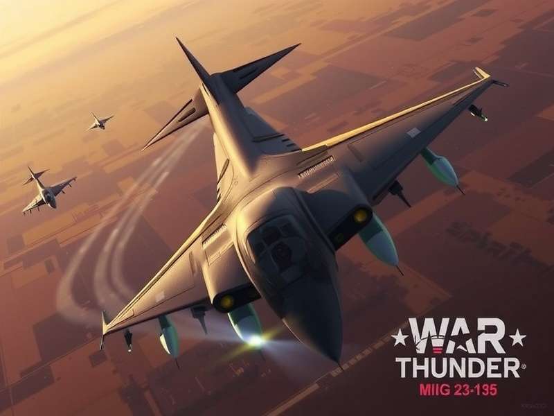 War Thunder MiG-25 with afterburners glowing at dusk