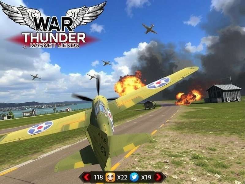 War Thunder Market banner showing premium vehicles and trading interface