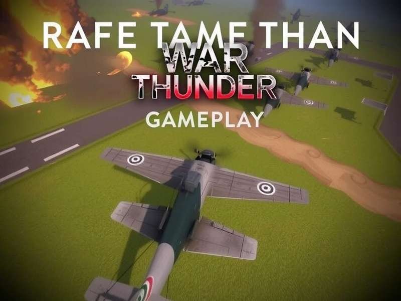War Thunder gameplay free action shot with aircraft and tanks in battle