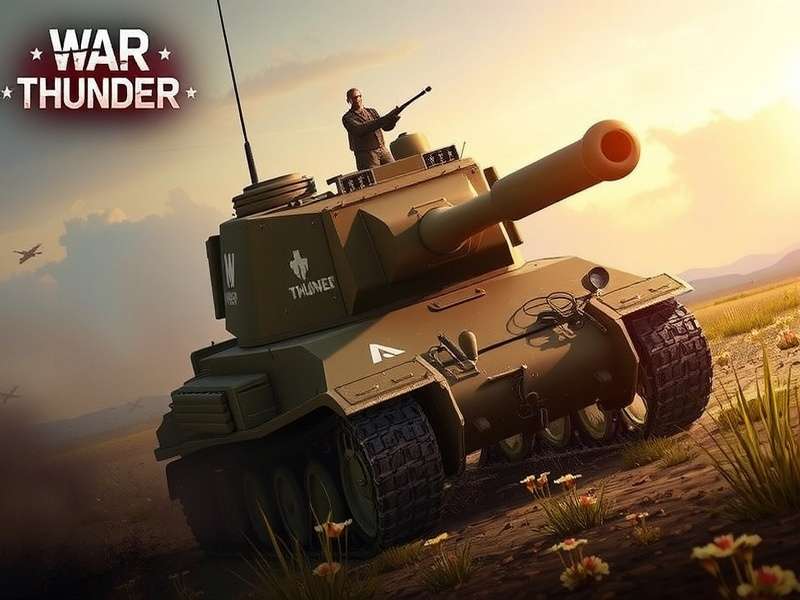 War Thunder tank battle in action on a European map