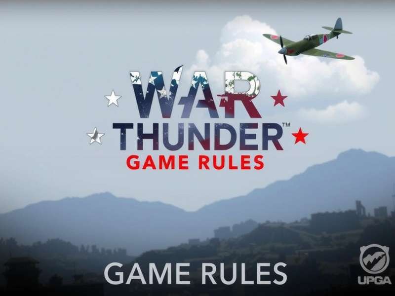 War Thunder Game Rules – UK Guide Cover Illustration showing aircraft, tank and ship silhouettes