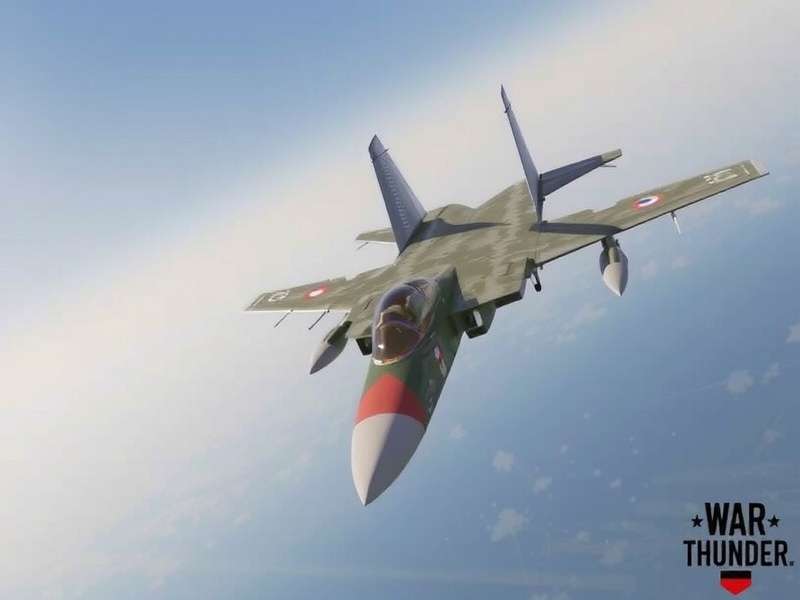 War Thunder MiG-23MLD flying over a British landscape with afterburner engaged