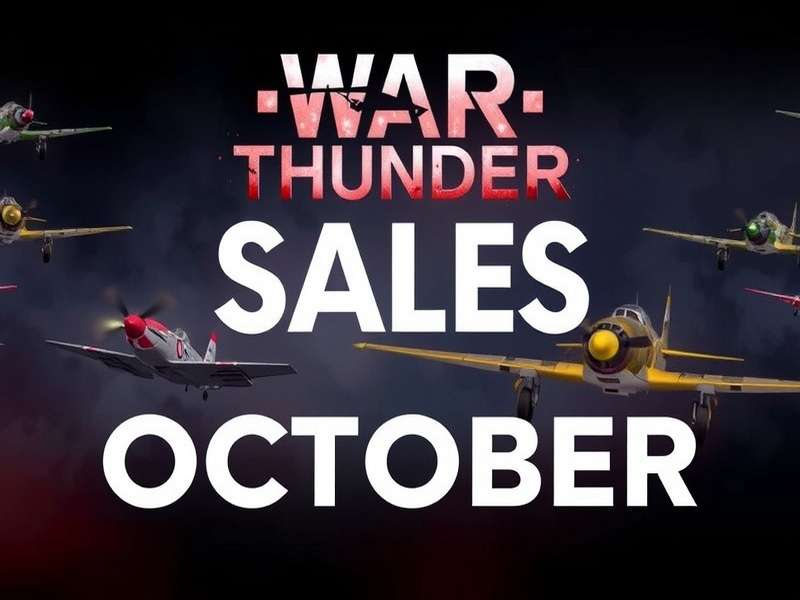 War Thunder October Sales banner showing premium vehicles and discount tags