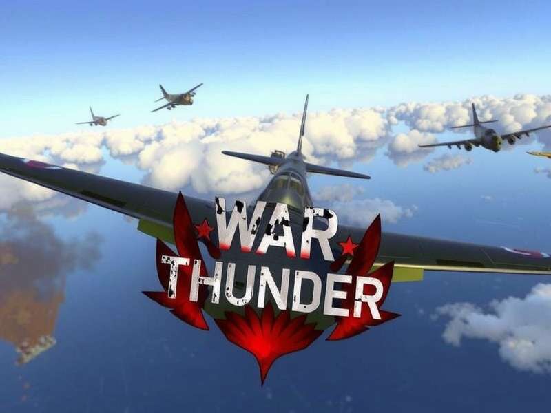 War Thunder banner showing aircraft, tanks and warships in epic combat